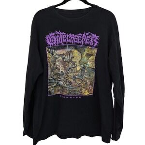 Gatecreeper Deserted Long Sleeve T-Shirt Mens L Black Death Metal Band Merch